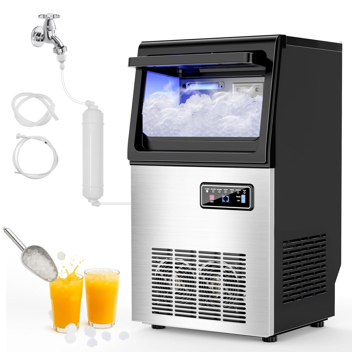 VT-KRL30J Nugget Ice Maker Stainless Steel 45.4 kg/24h