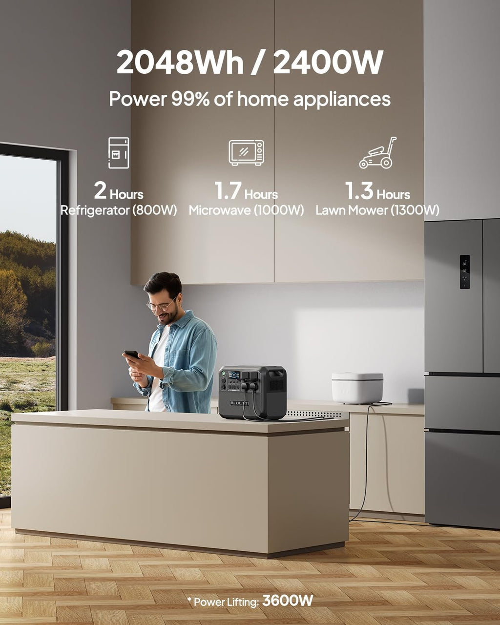 BLUETTI AC200L 2400W Portable Power Station