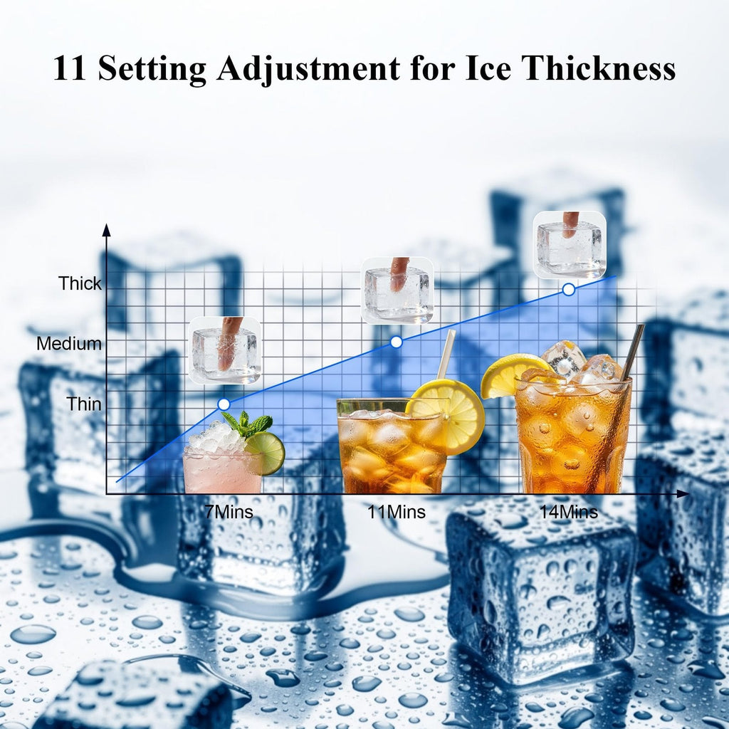 Commercial Ice Maker Machine 108.9 kg/24H Stainless Steel