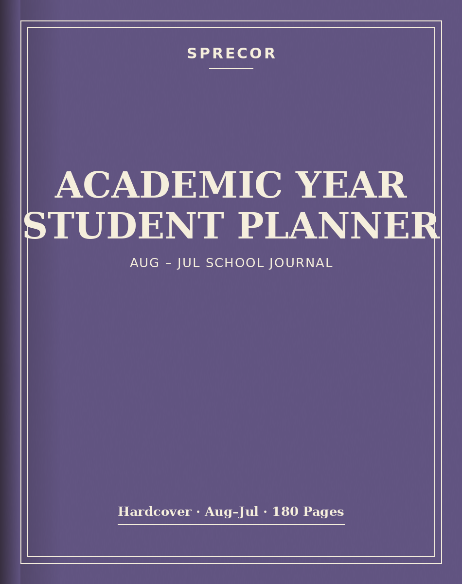 Academic Year Student Planner